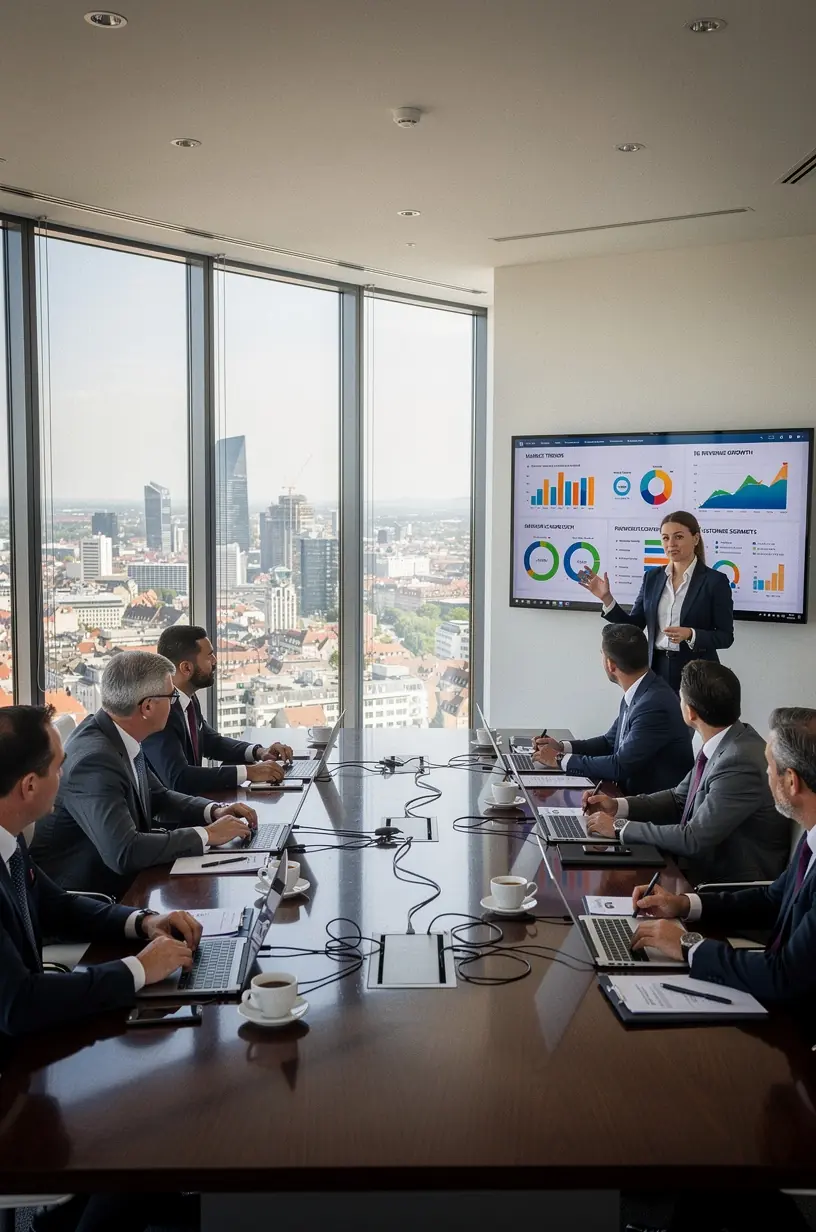 Grafik zur Darstellung von Portfolio-Diversifikation und Risikobewertung in der Finanzbranche